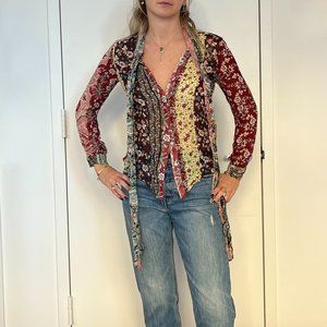 Vintage Floral Blouse